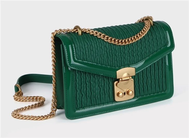 Green cross body purse